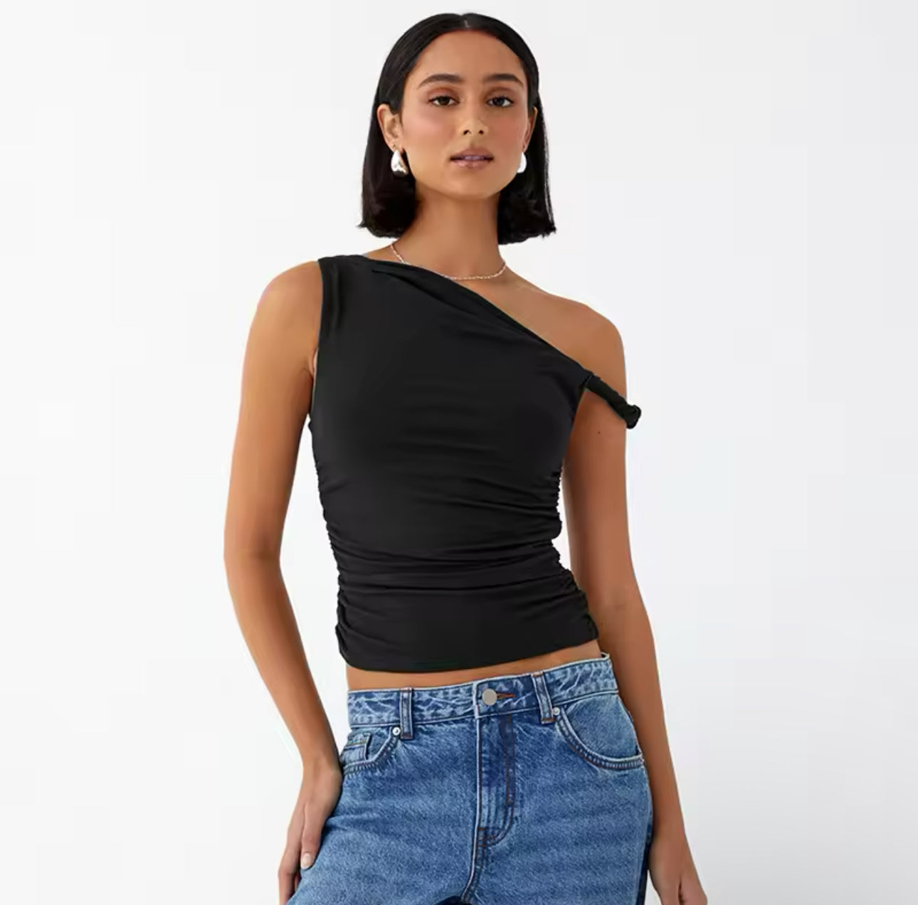 Lightweight Breathable Cotton Blend Top