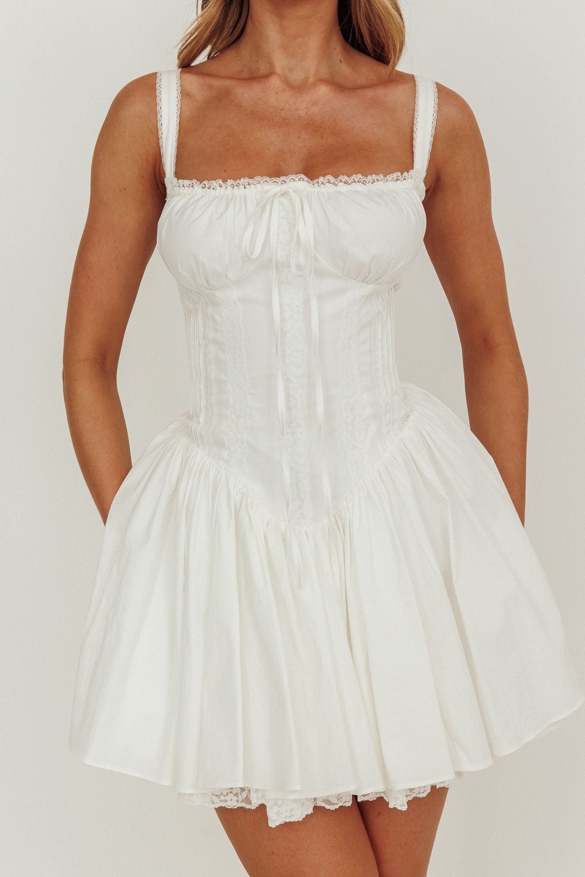 Elegant Spaghetti Strap Midi Dress