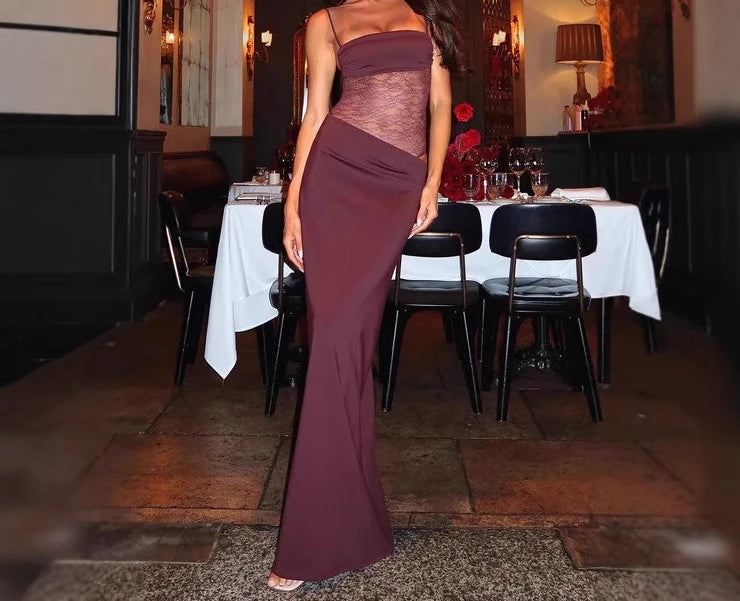 Slash Neck Midi Dress