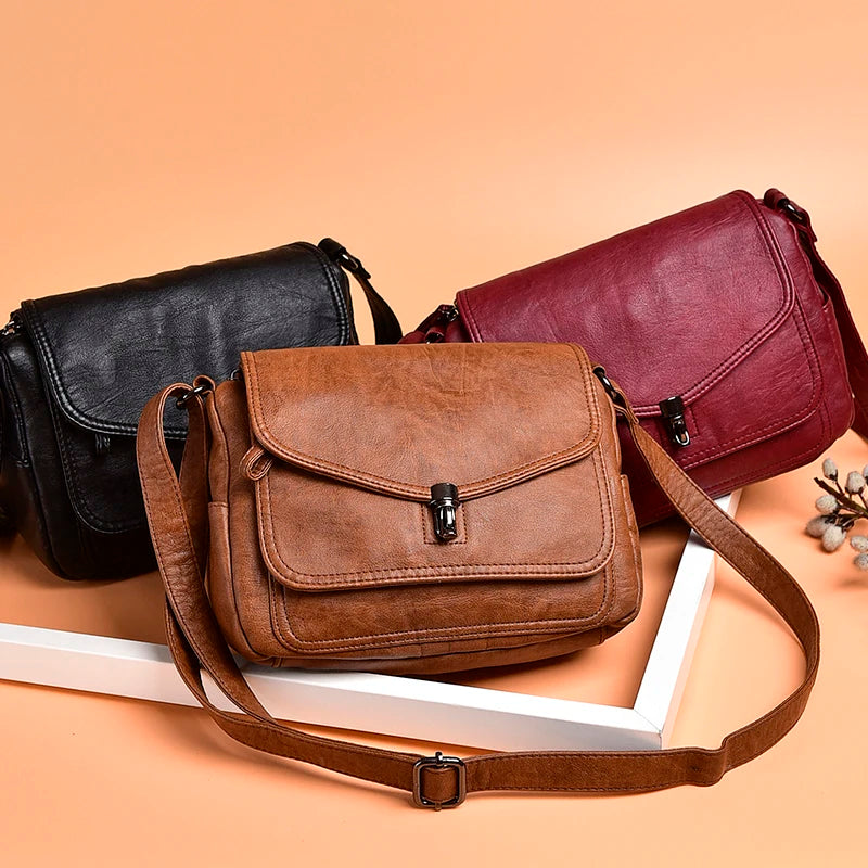 Vegan Leather Large Tote Bag