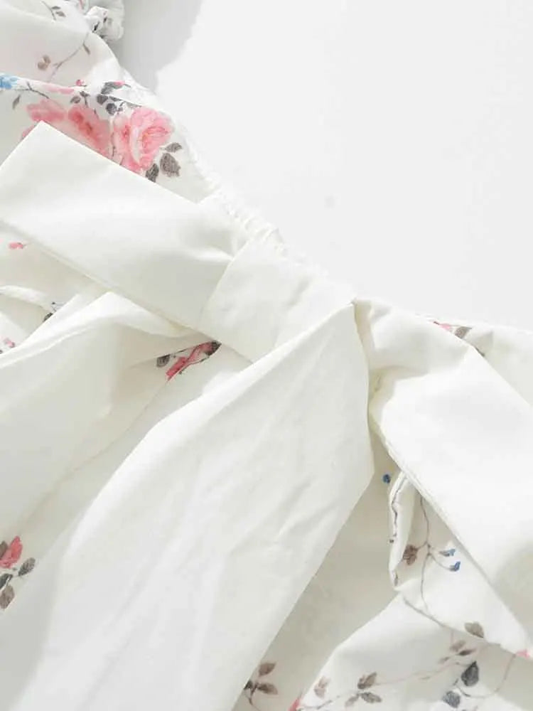 Floral Strapless Mini Dress
