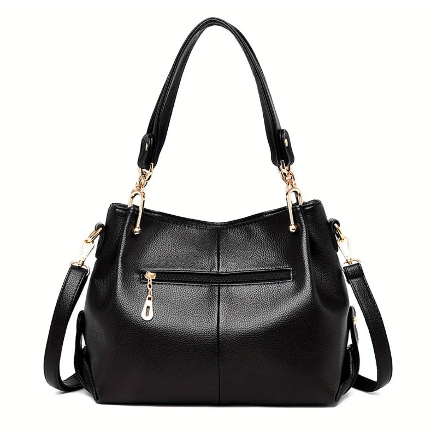 Floral PU Leather Large Tote Bag