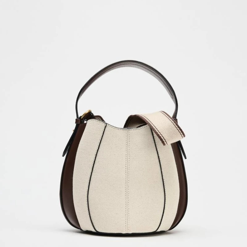 Vegan Leather Mini Bucket Bag