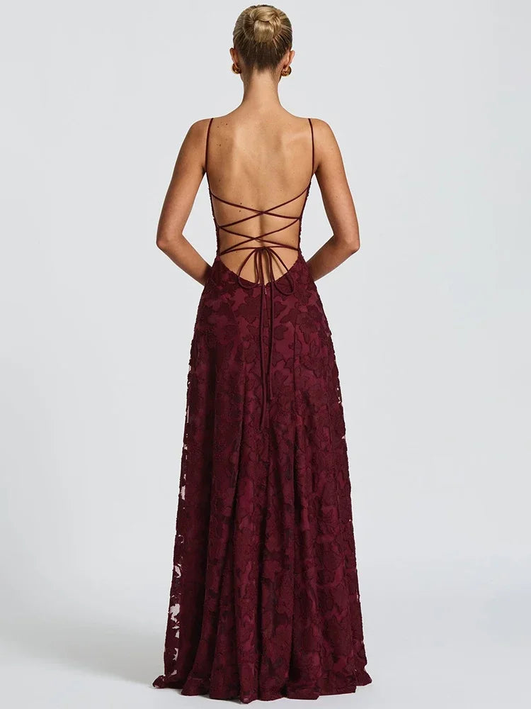 Knit Strapless A-Line Maxi Dress