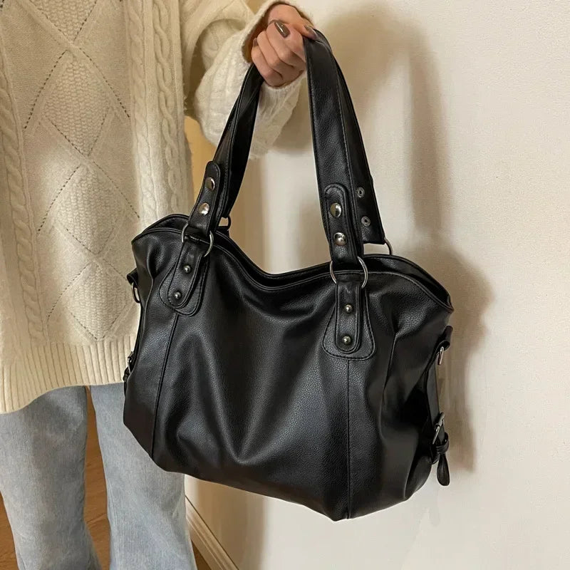 PU Leather Large Tote Bag