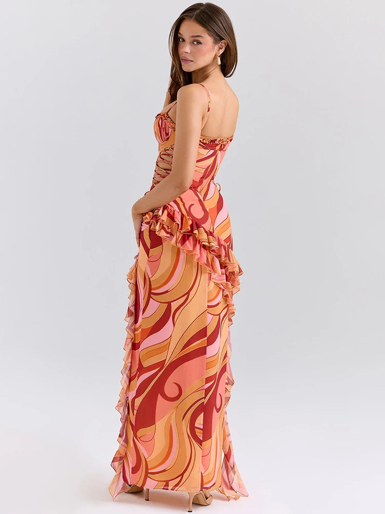 Strapless Bodycon Floor-Length Dress