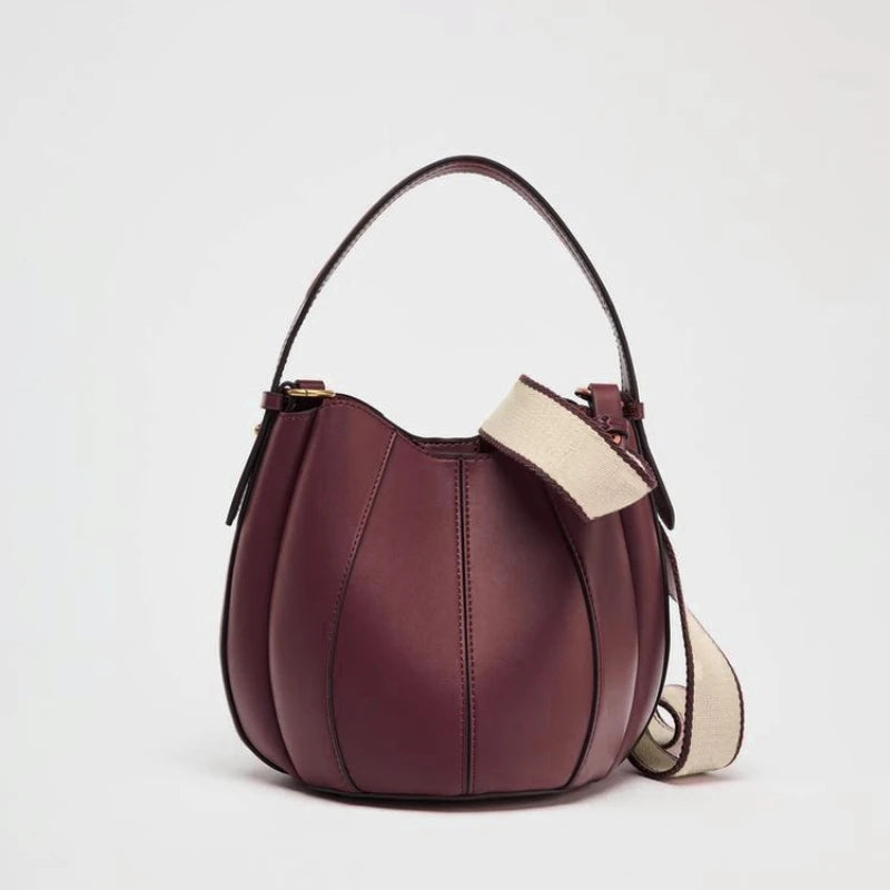 Vegan Leather Mini Bucket Bag