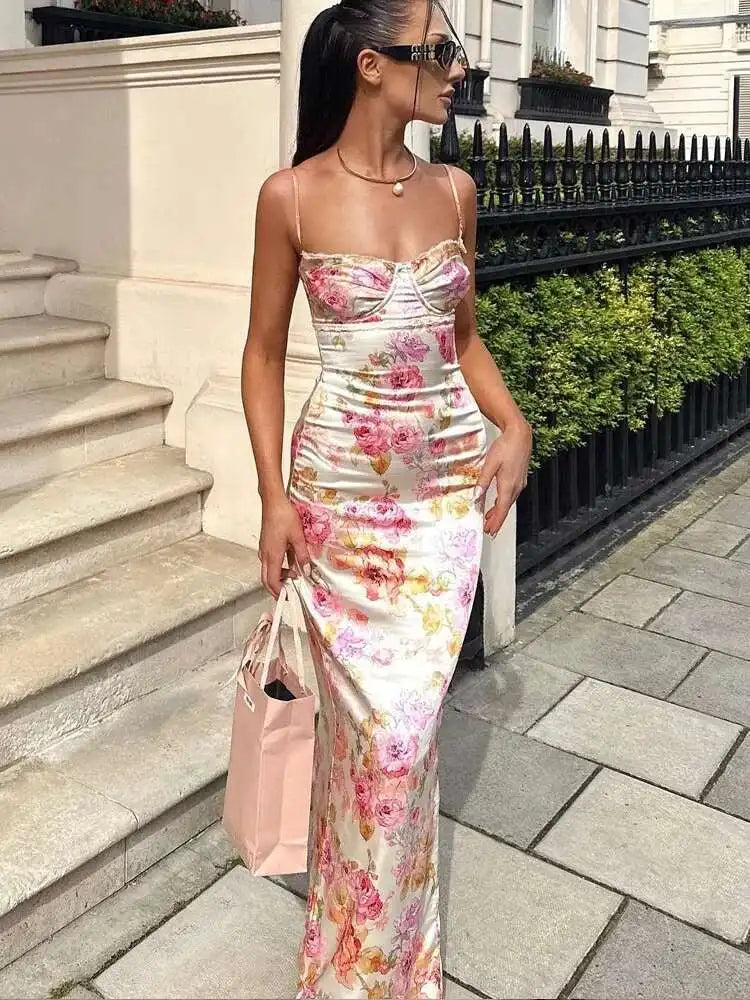 Lace Column Midi Dress