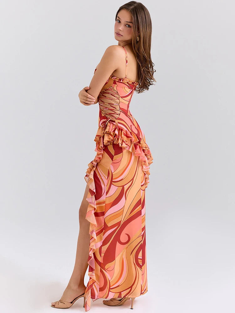 Strapless Bodycon Floor-Length Dress