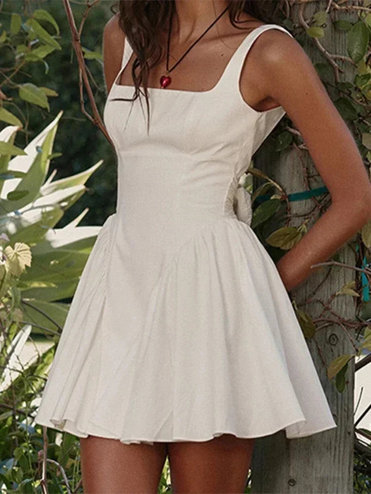 Square Neck Mini Dress