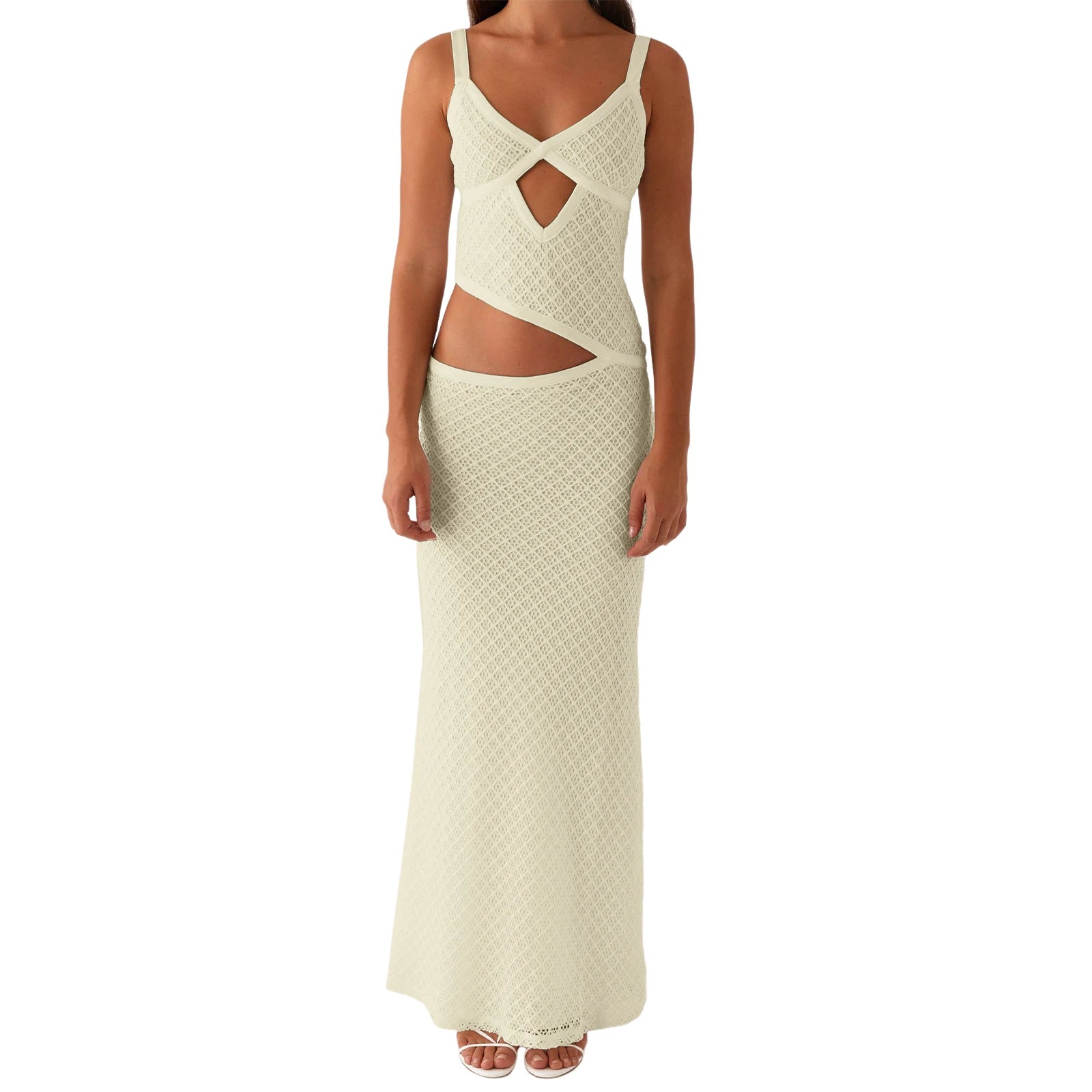 Velvet Square Neck Column Midi Dress