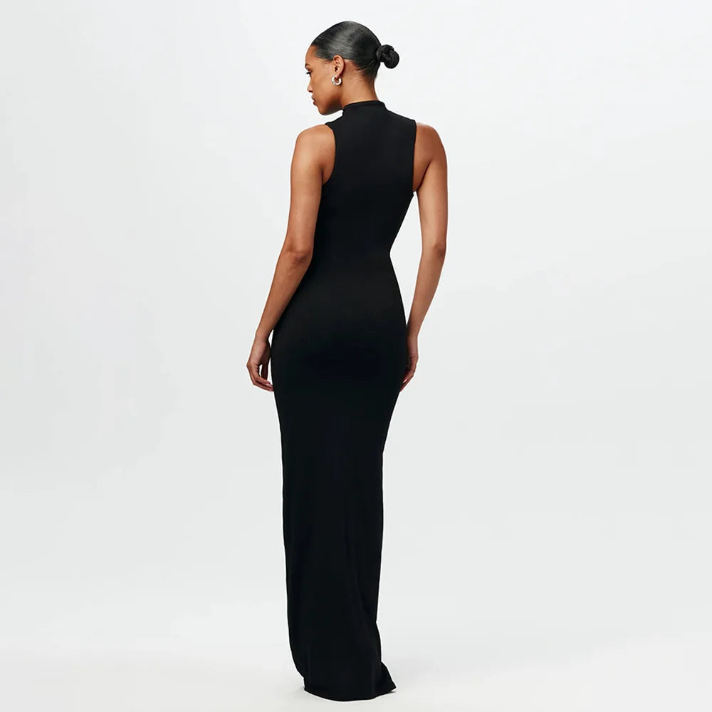 Wrap Floor-Length Dress