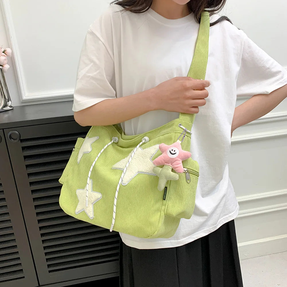 Corduroy Satchel Bag