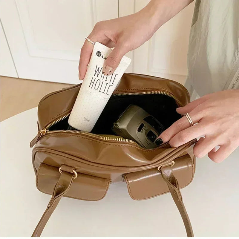 PU Leather Large Shoulder Bag