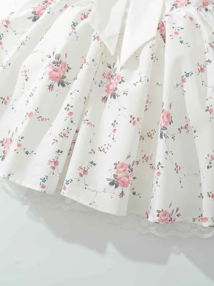 Floral Strapless Mini Dress