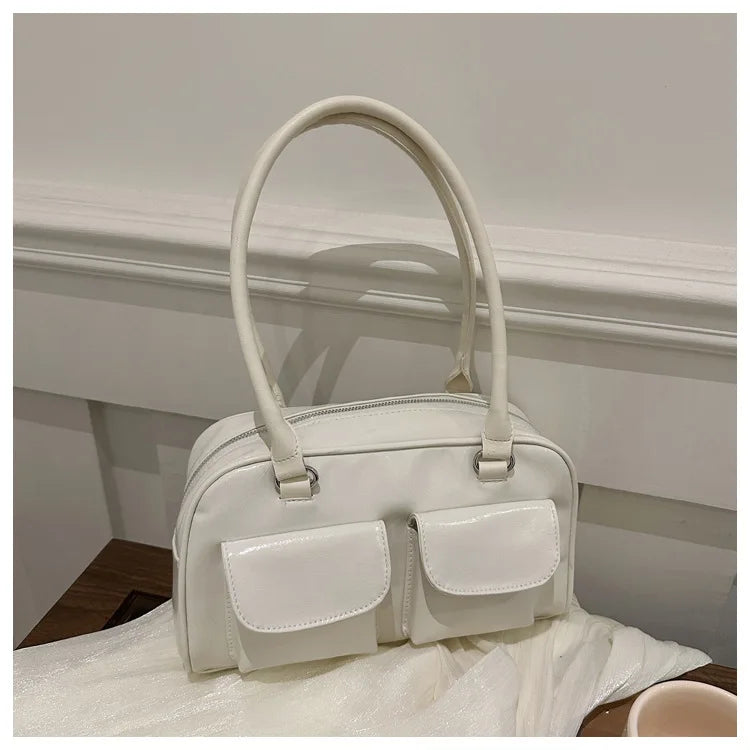 PU Leather Large Shoulder Bag