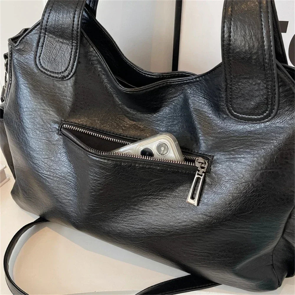 PU Leather Large Tote Bag