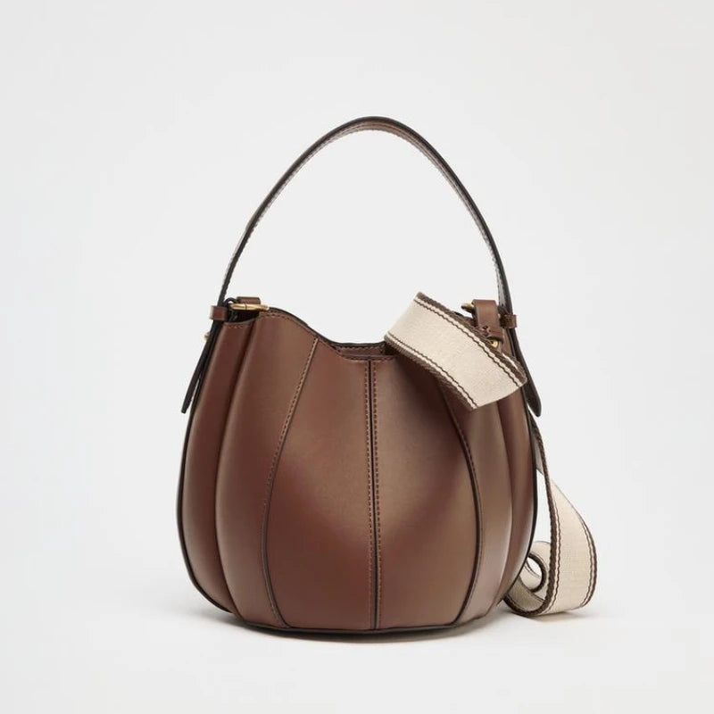 Vegan Leather Mini Bucket Bag