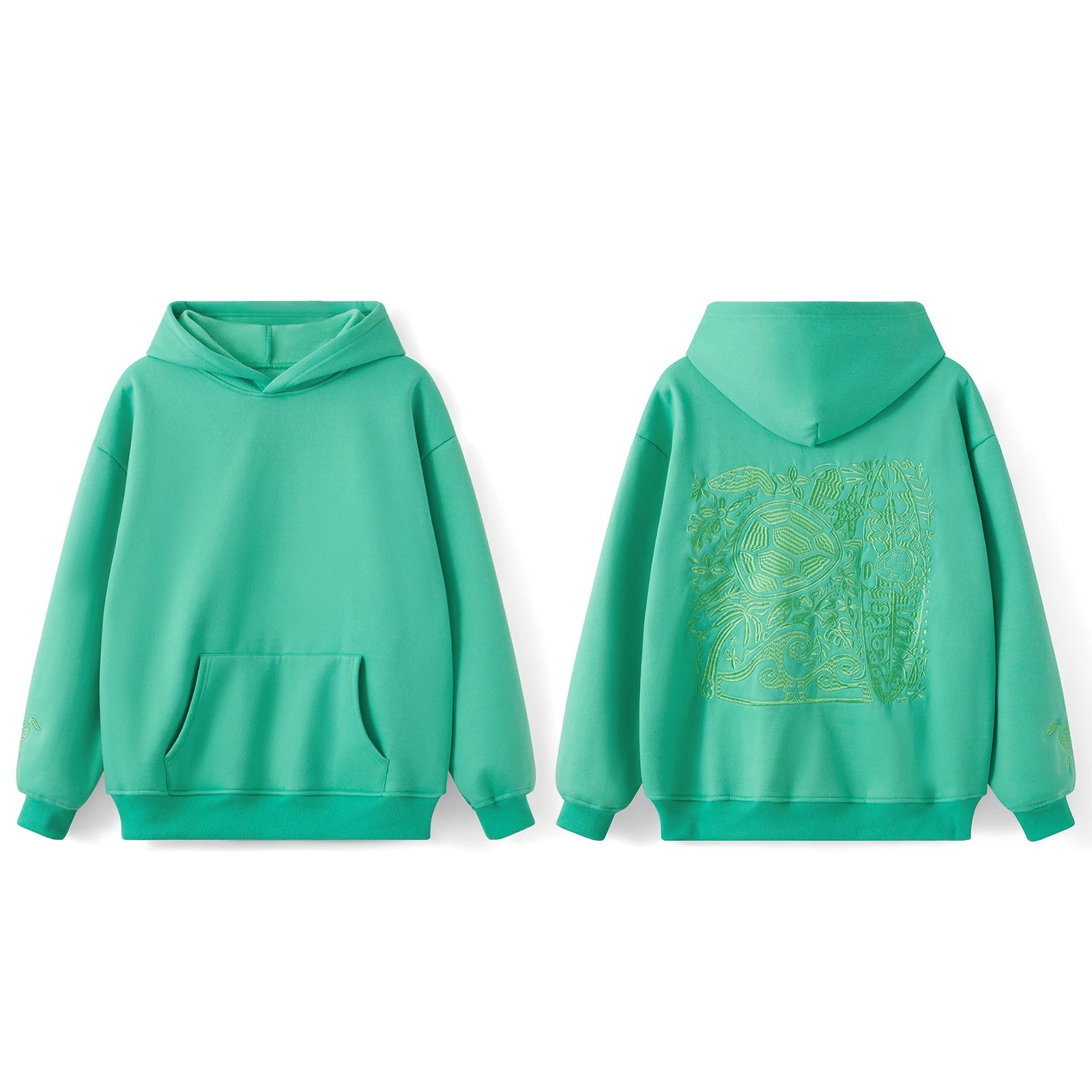 Embroidered Turtle Hoodie