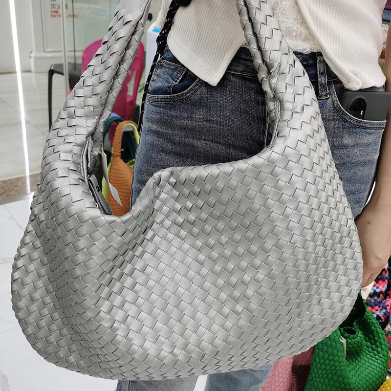 PU Leather Large Hobo Bag