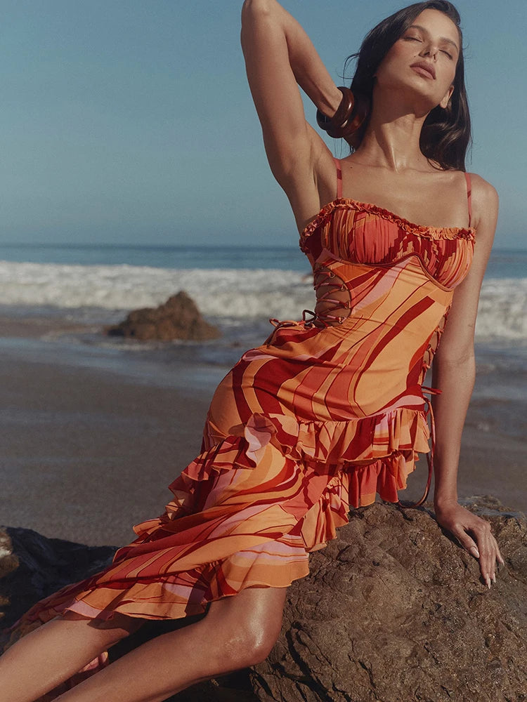 Strapless Bodycon Floor-Length Dress