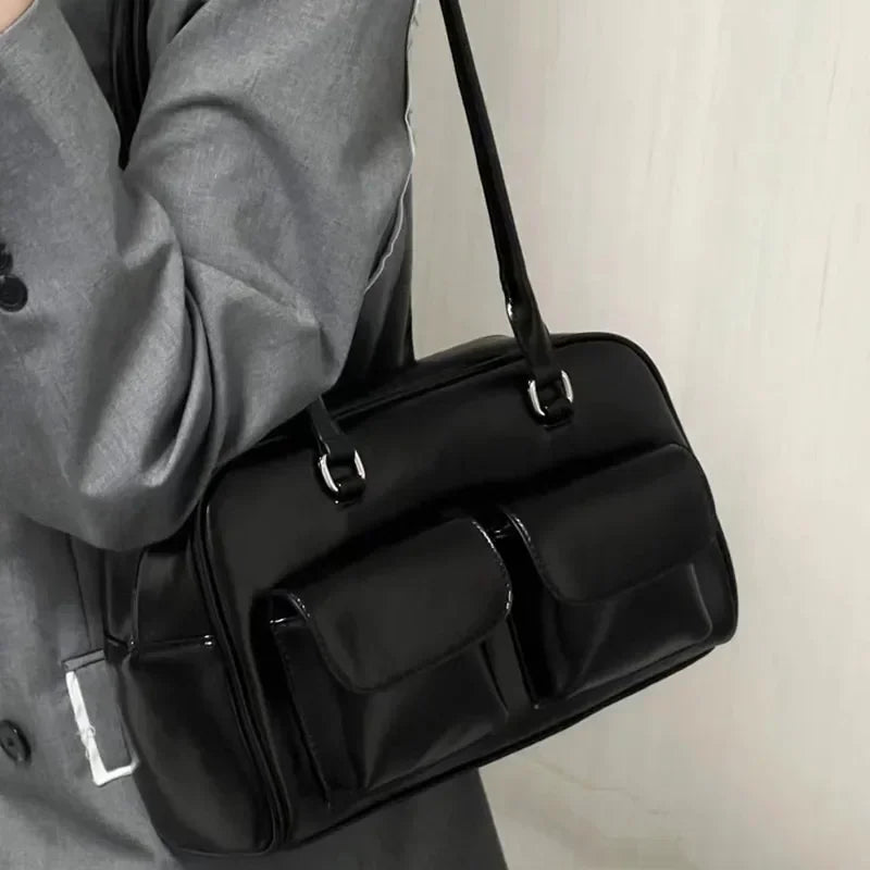 PU Leather Large Shoulder Bag