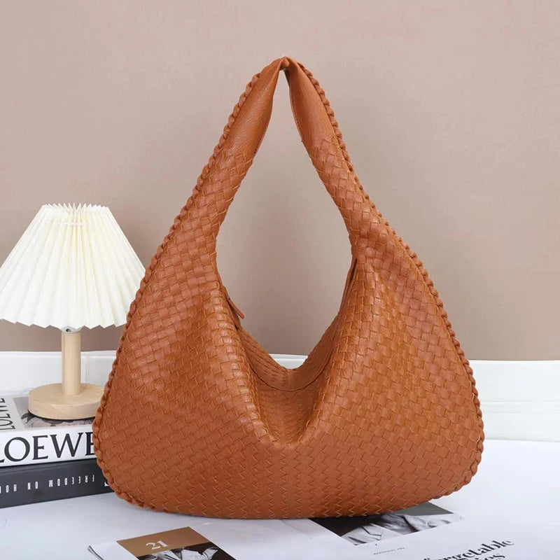 PU Leather Large Hobo Bag