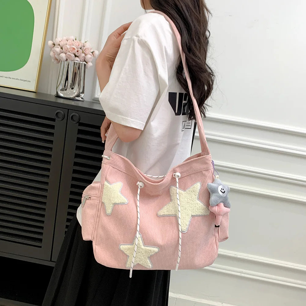 Corduroy Satchel Bag