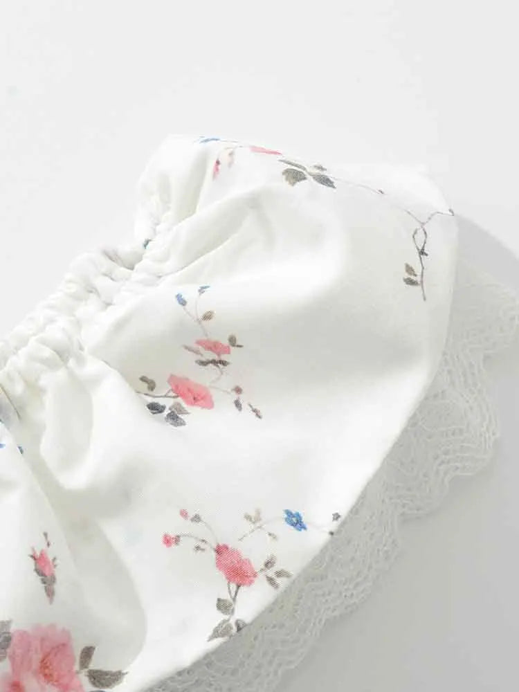 Floral Strapless Mini Dress