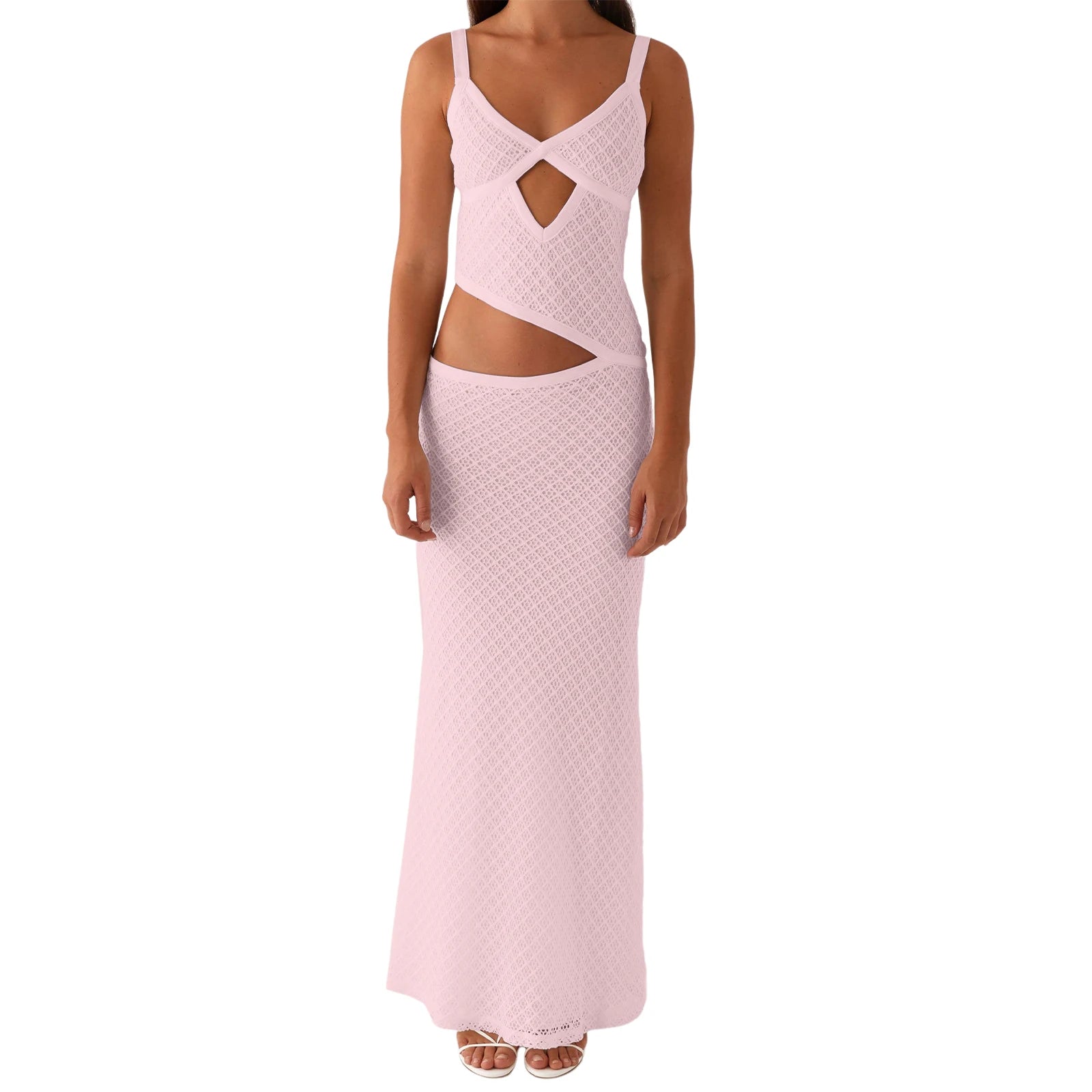 Velvet Square Neck Column Midi Dress
