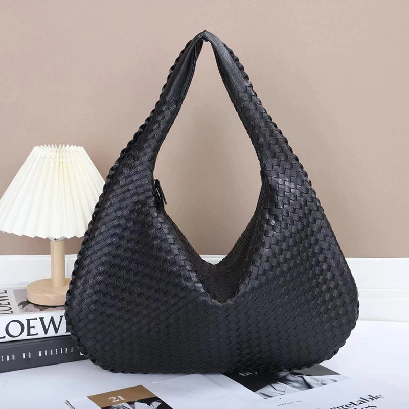 PU Leather Large Hobo Bag