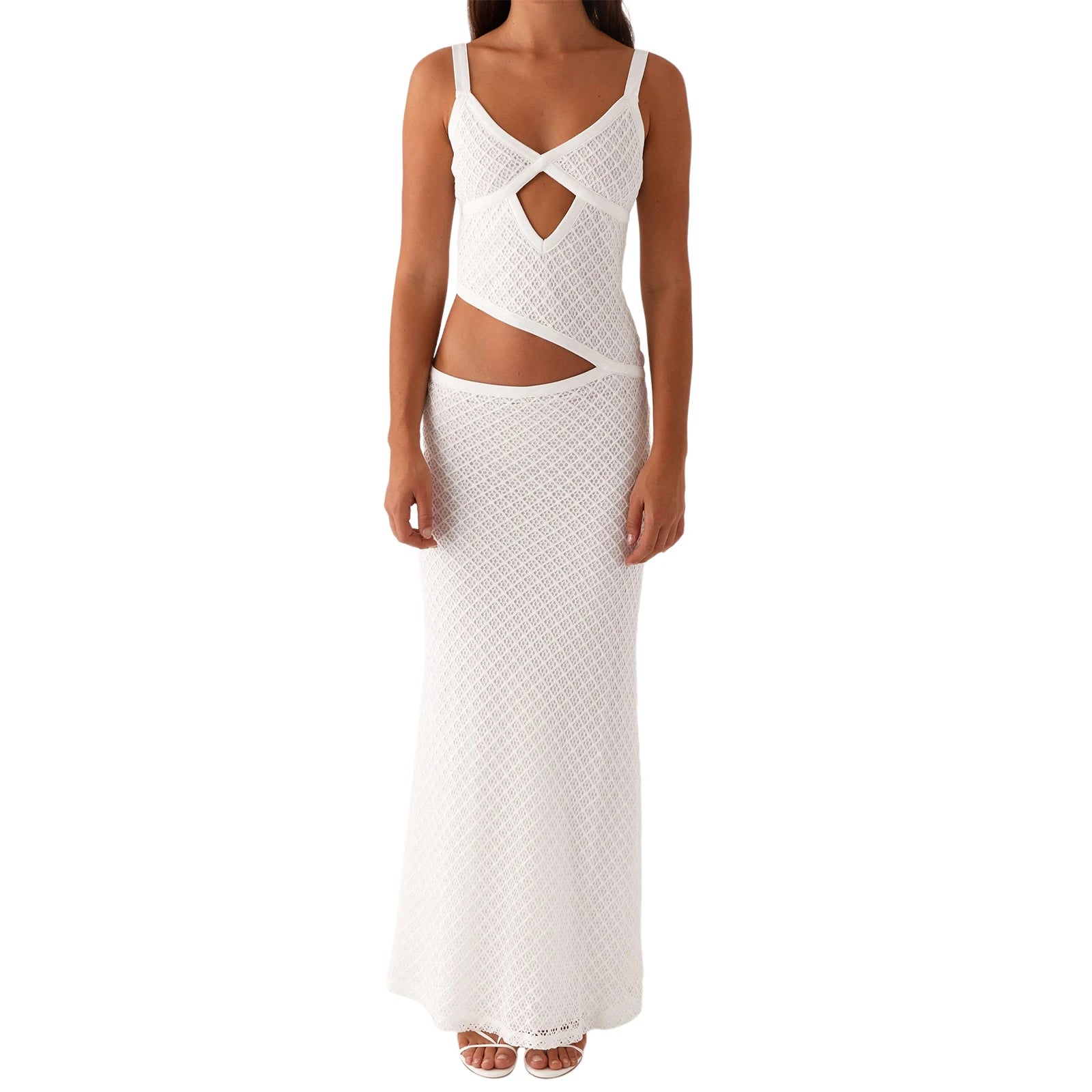 Velvet Square Neck Column Midi Dress