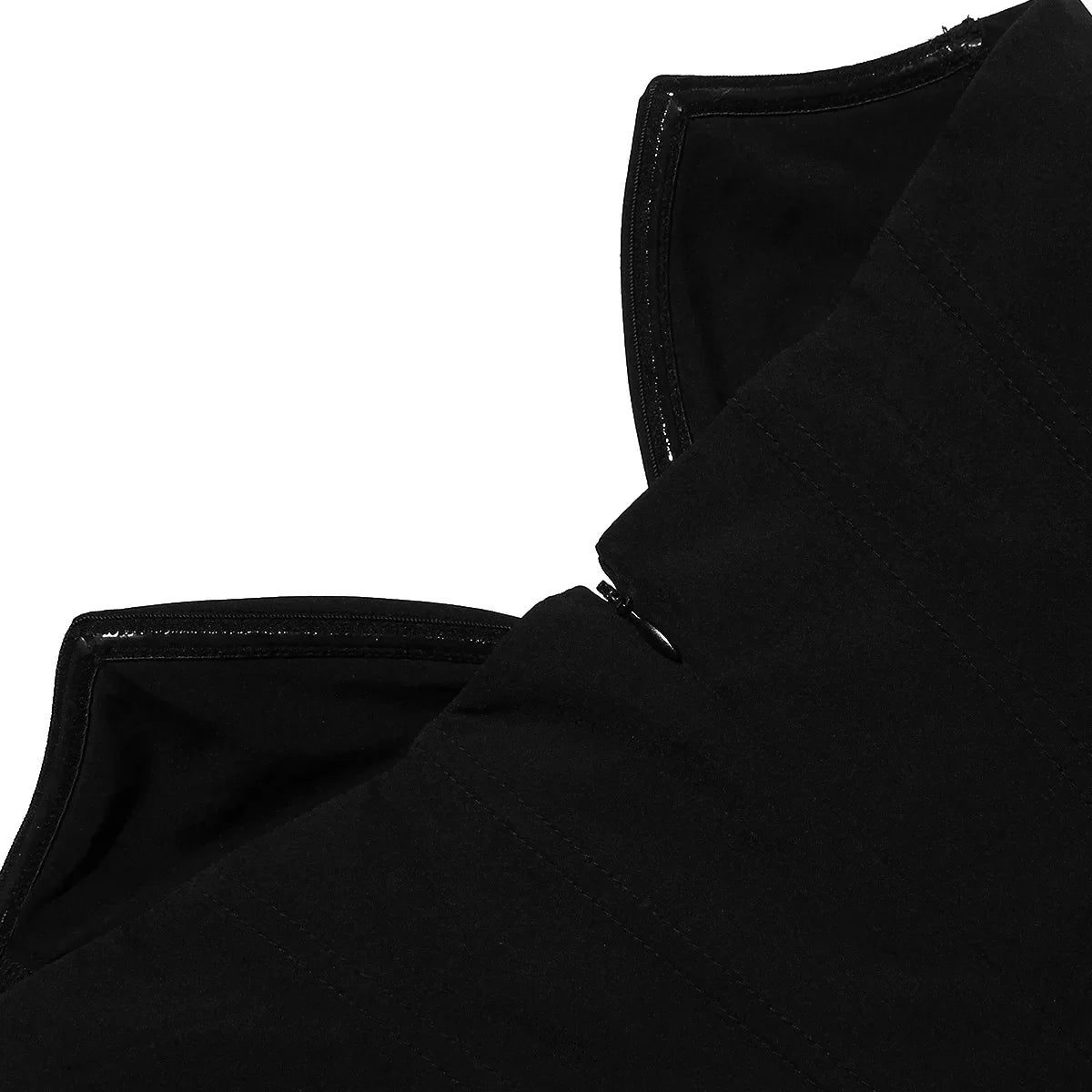 Corset Strapless A-Line Midi Dress