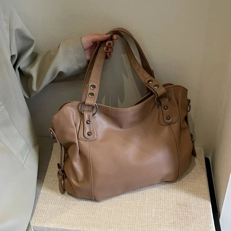 PU Leather Large Tote Bag