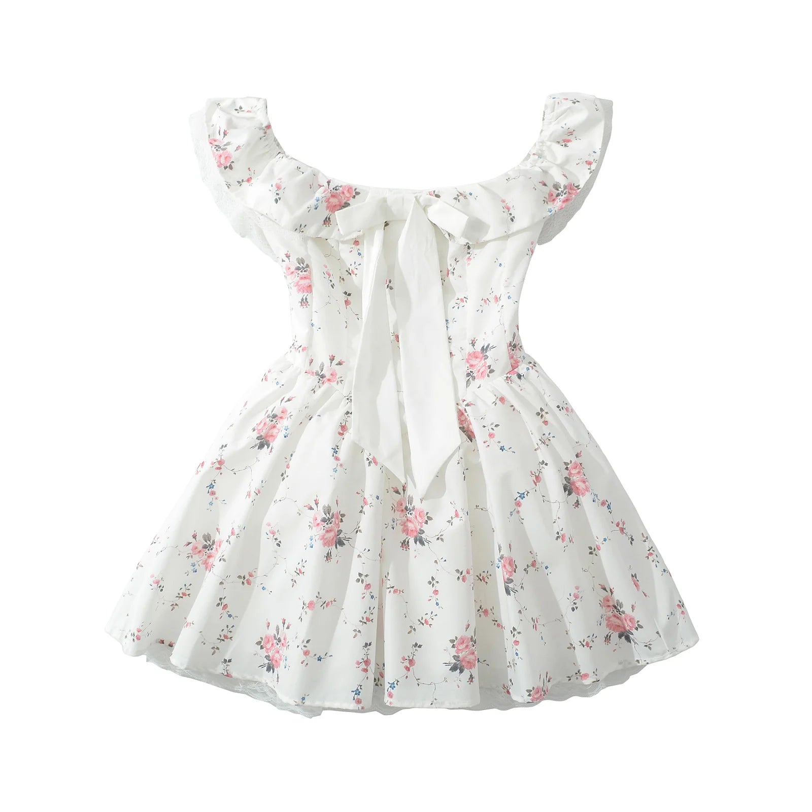 Floral Strapless Mini Dress