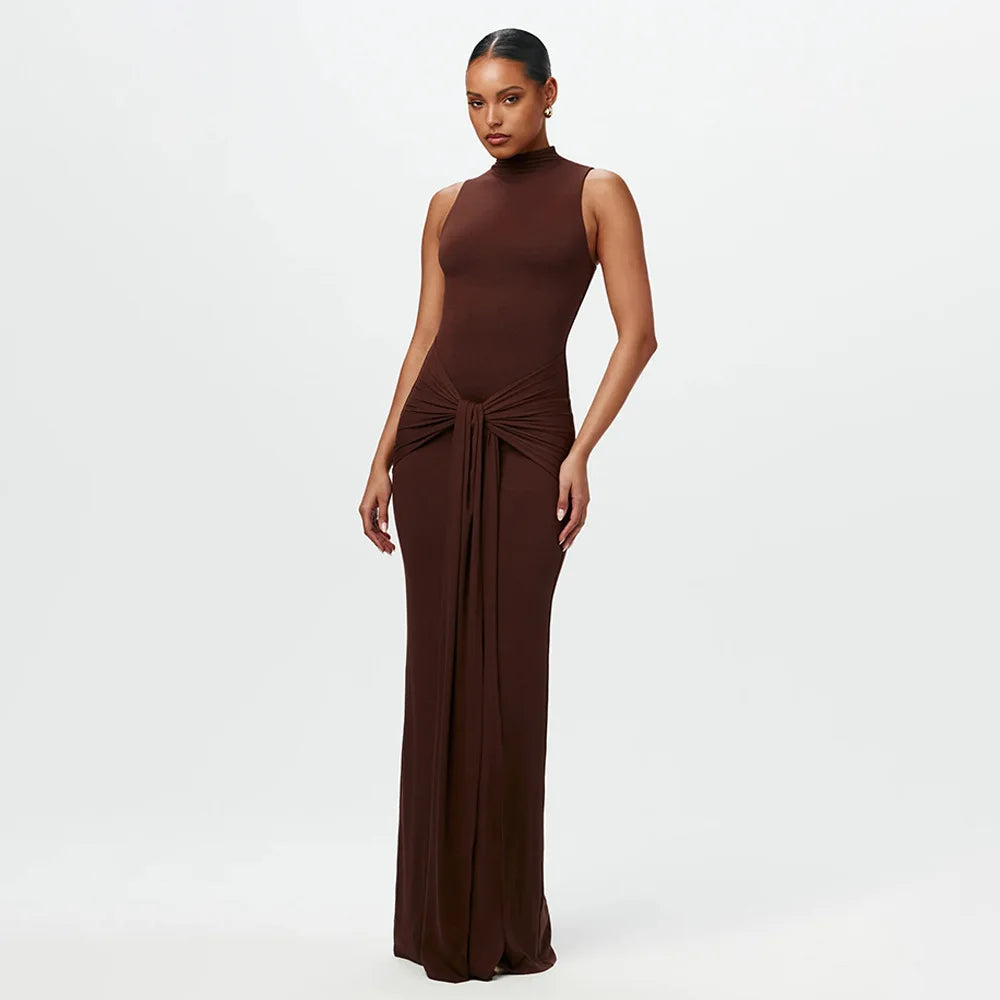 Wrap Floor-Length Dress