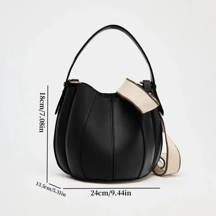 Vegan Leather Mini Bucket Bag