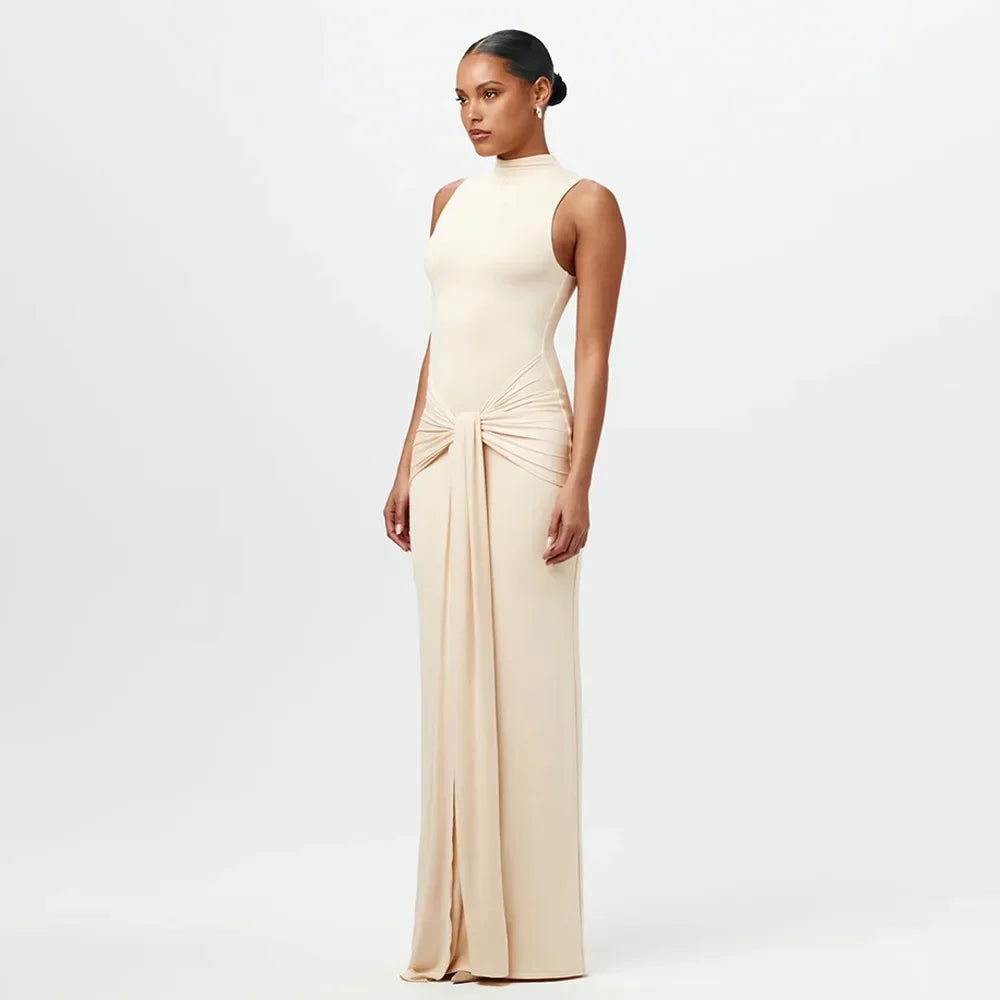 Wrap Floor-Length Dress