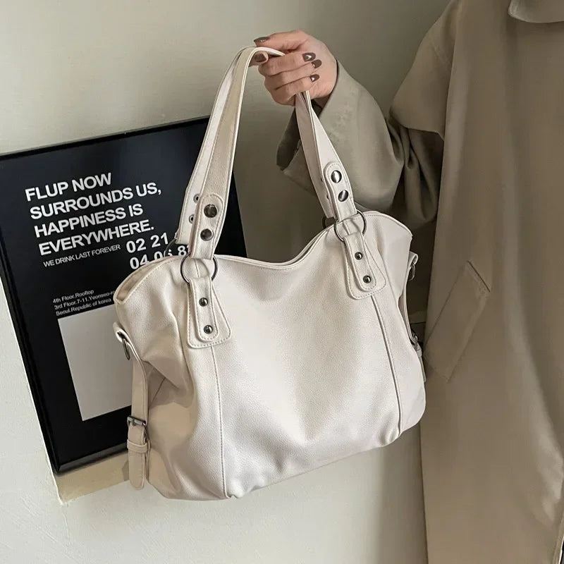 PU Leather Large Tote Bag