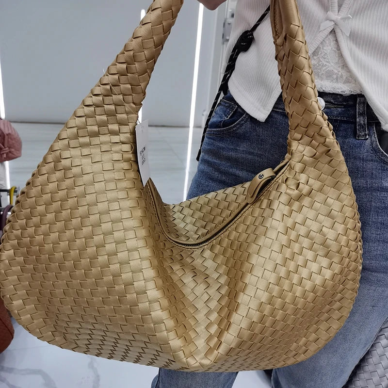 PU Leather Large Hobo Bag