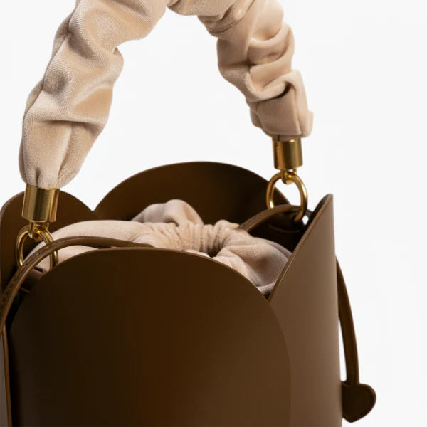 Vegan Leather Mini Bucket Bag