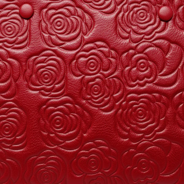 Floral Genuine Leather Large Satchel Bag