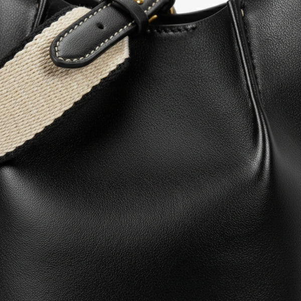 Vegan Leather Mini Bucket Bag