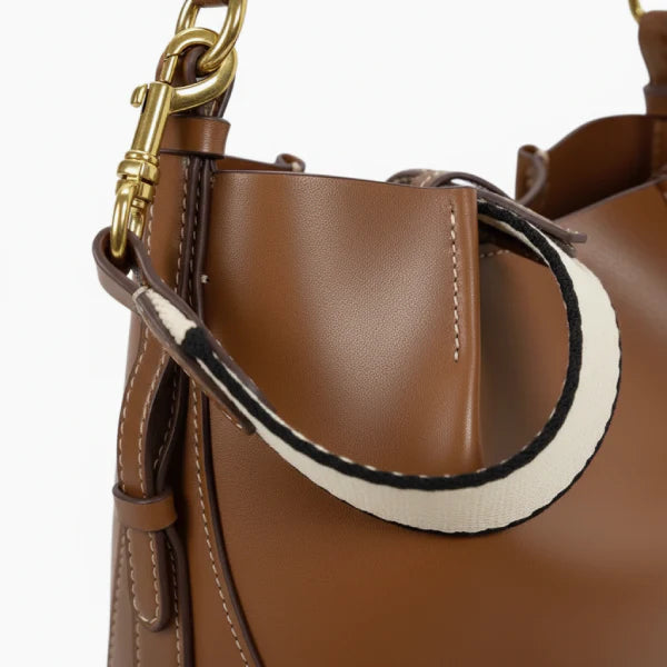 Vegan Leather Mini Bucket Bag