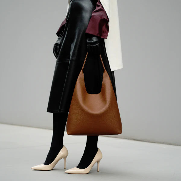 Vegan Leather Large Hobo Bag