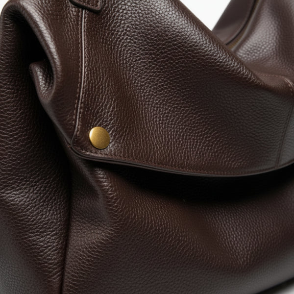 Genuine Leather Large Shoulder Bag