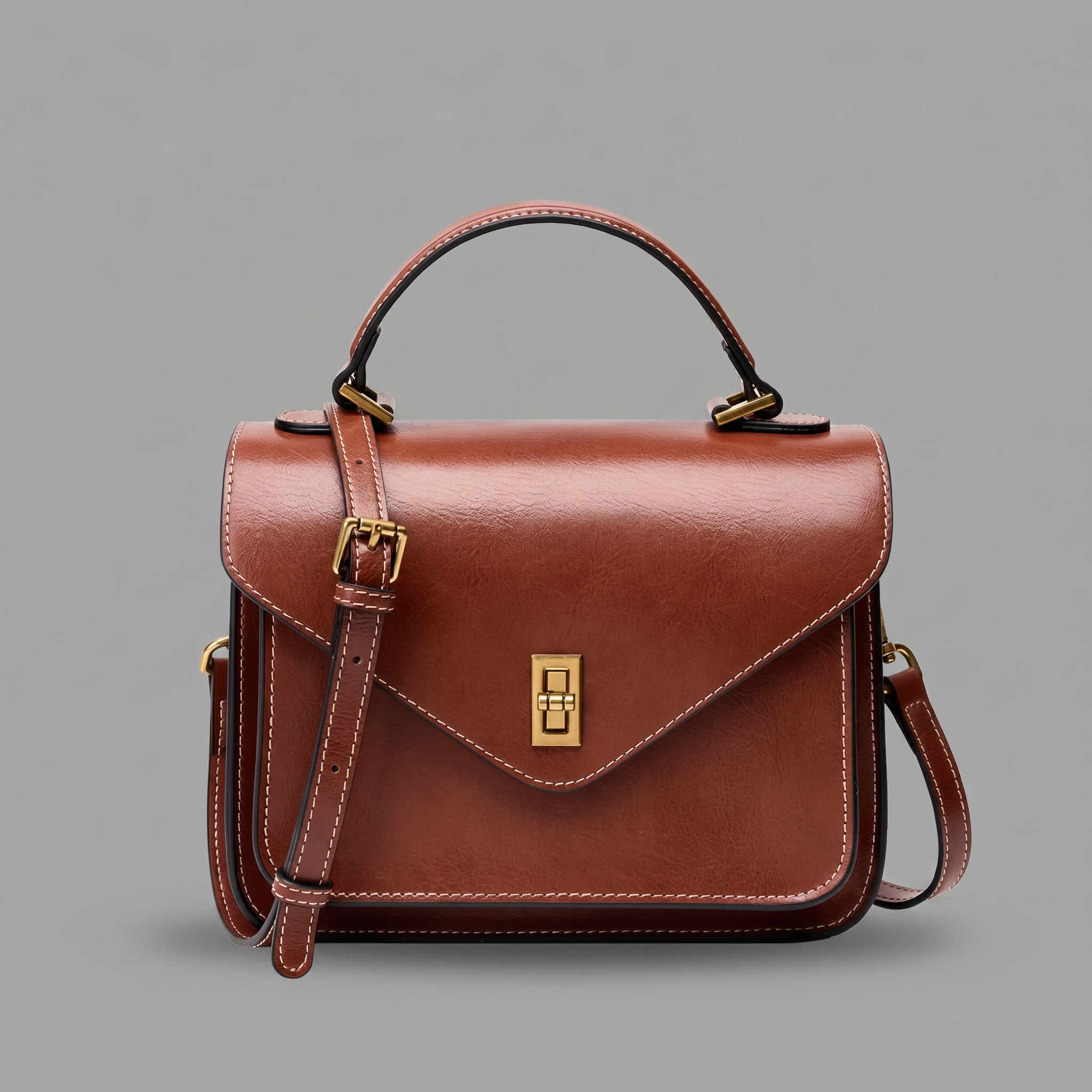 Genuine Leather Satchel Bag