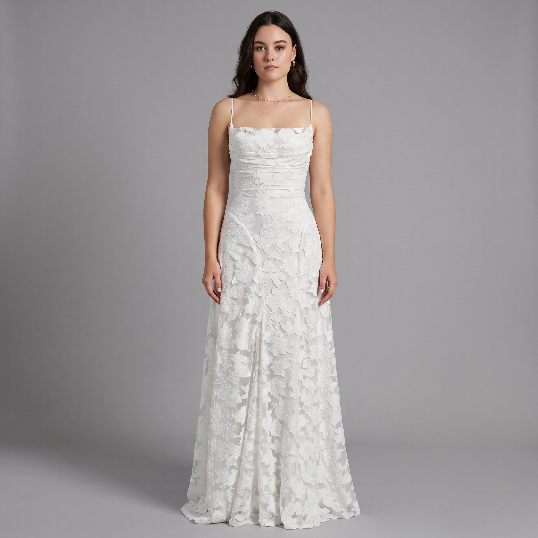 Knit Strapless A-Line Maxi Dress