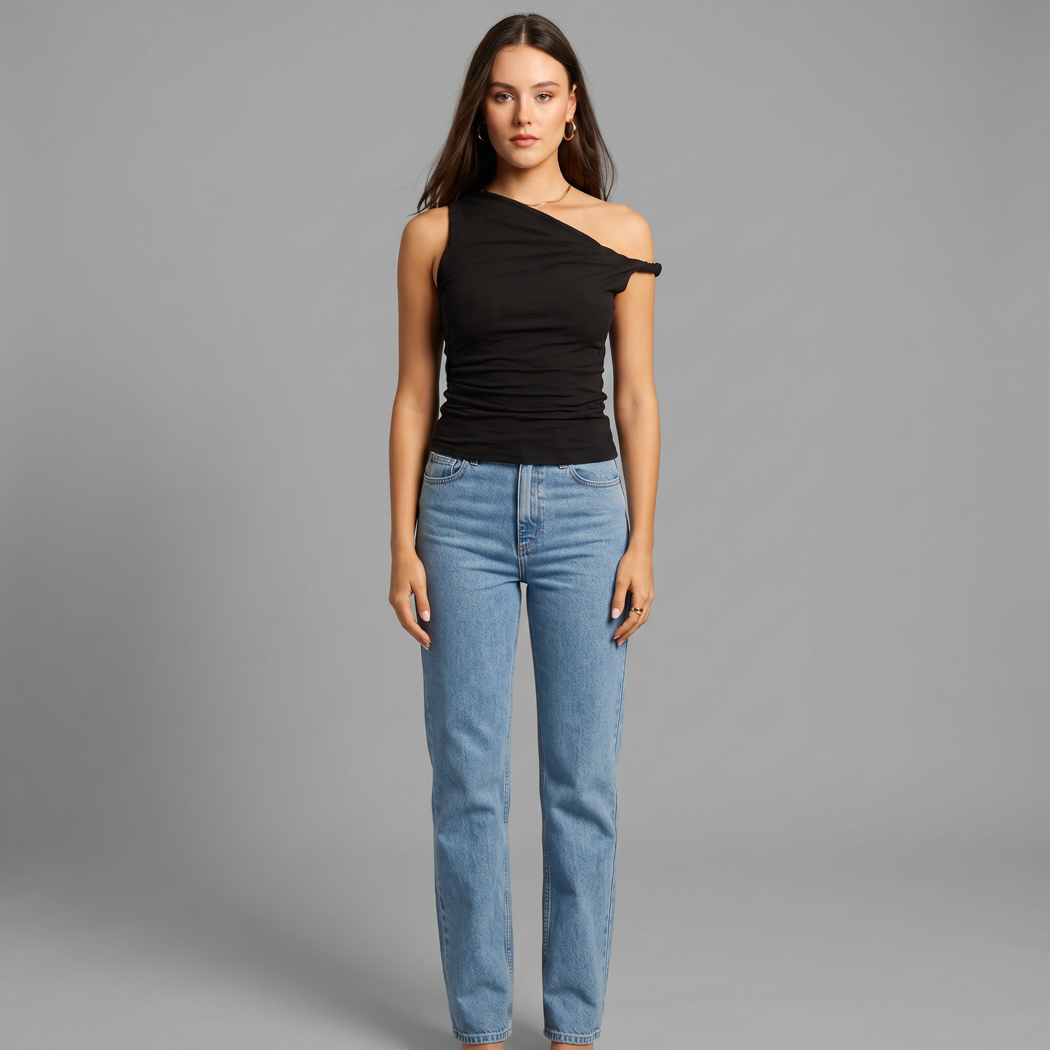 Lightweight Breathable Cotton Blend Top