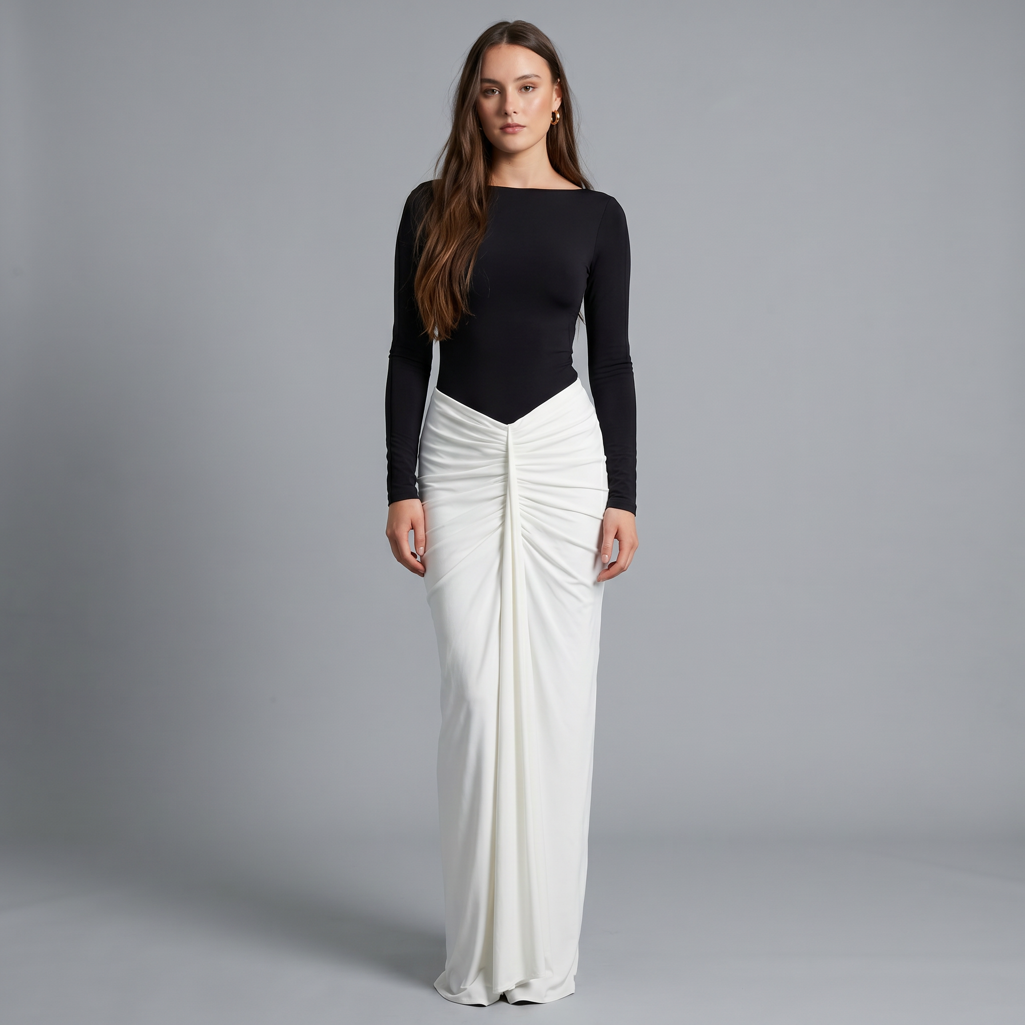 Ruched Midi Dress